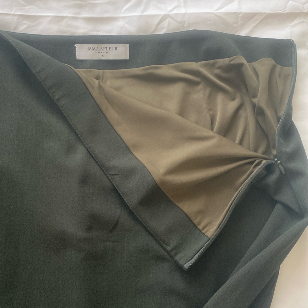 MM LAFLEUR Noho Lined Pencil Skirt in Dark Pine Green Size +3 - Picture 6 of 7
